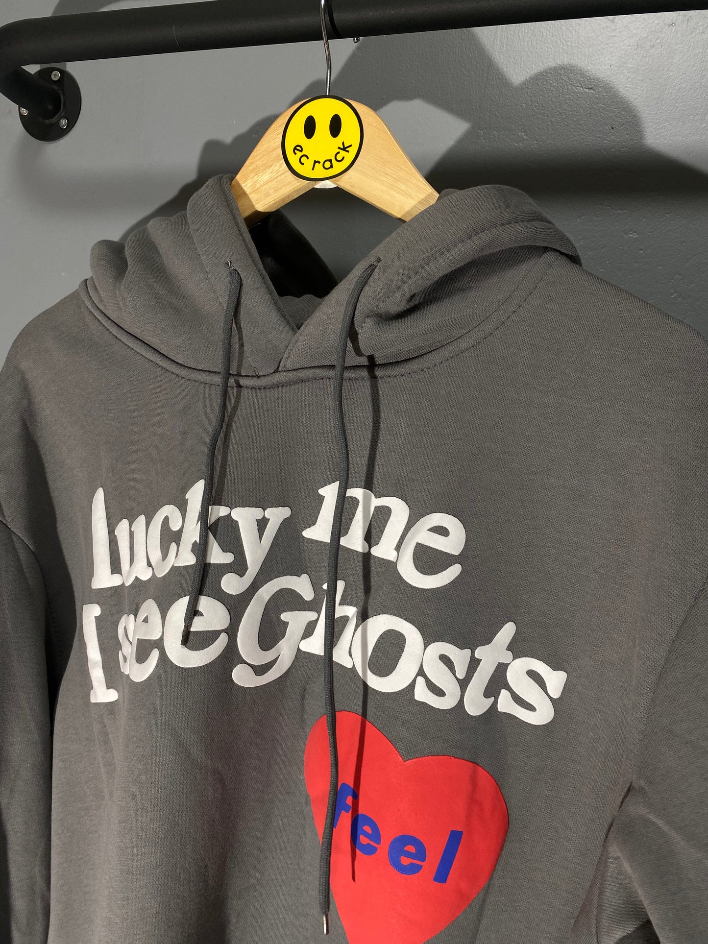 Lucky Me I See Ghosts Hoodie (Gray)