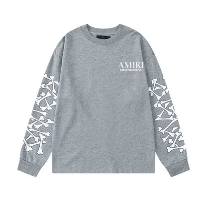 [New] Amiri Hollywood Bones Graphic Longsleeve Tee