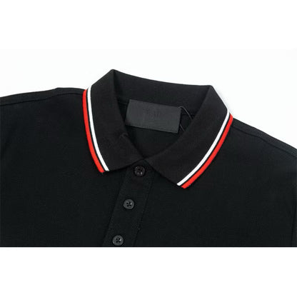 [New] Prada Black Logo Polo Shirt