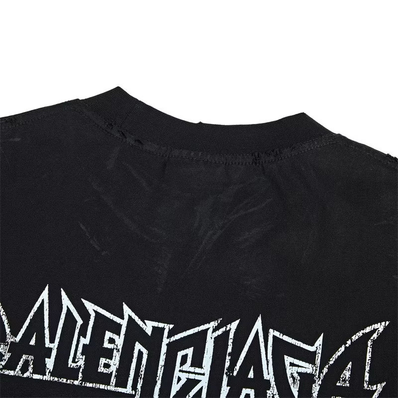 [New] Balenciaga Paris Moon Upside Down Tee