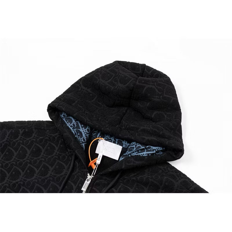[New] Dior Oblique Zip Up Hoodie