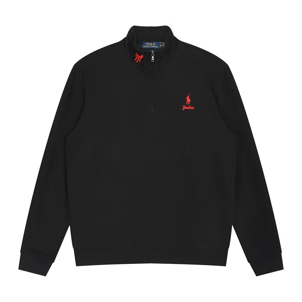 [New] Ralph Lauren x Yankees Quarter Zip Sweater