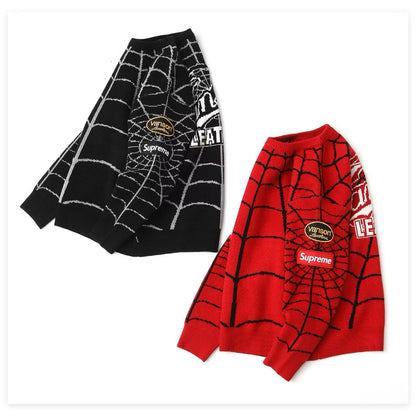 [New] Supreme Vanson SpiderMan Knitted Sweater