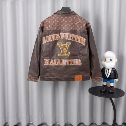 [New] Louis Vuitton Monogram Leather Jacket