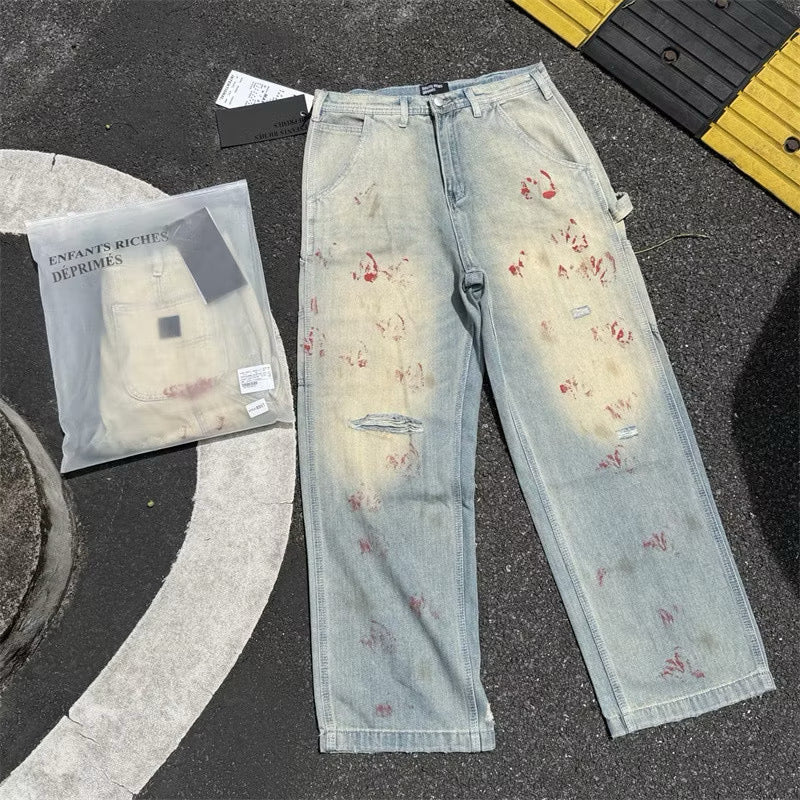 [New] Enfants Riches Deprimes Distressed Carpenter Jeans