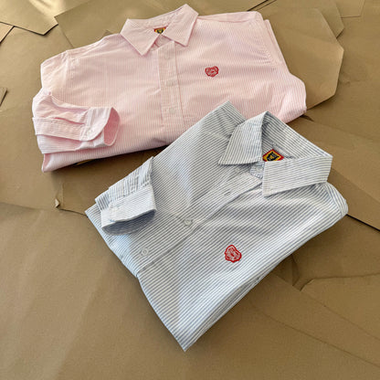 [New] Human Made Pinstripe Buttondown Polo Longsleeve