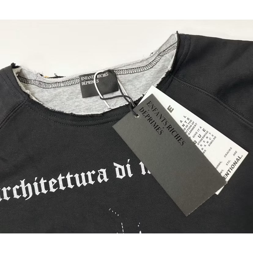 [New] Enfants Riches Deprimes Boxy Cropped Sweatshirt