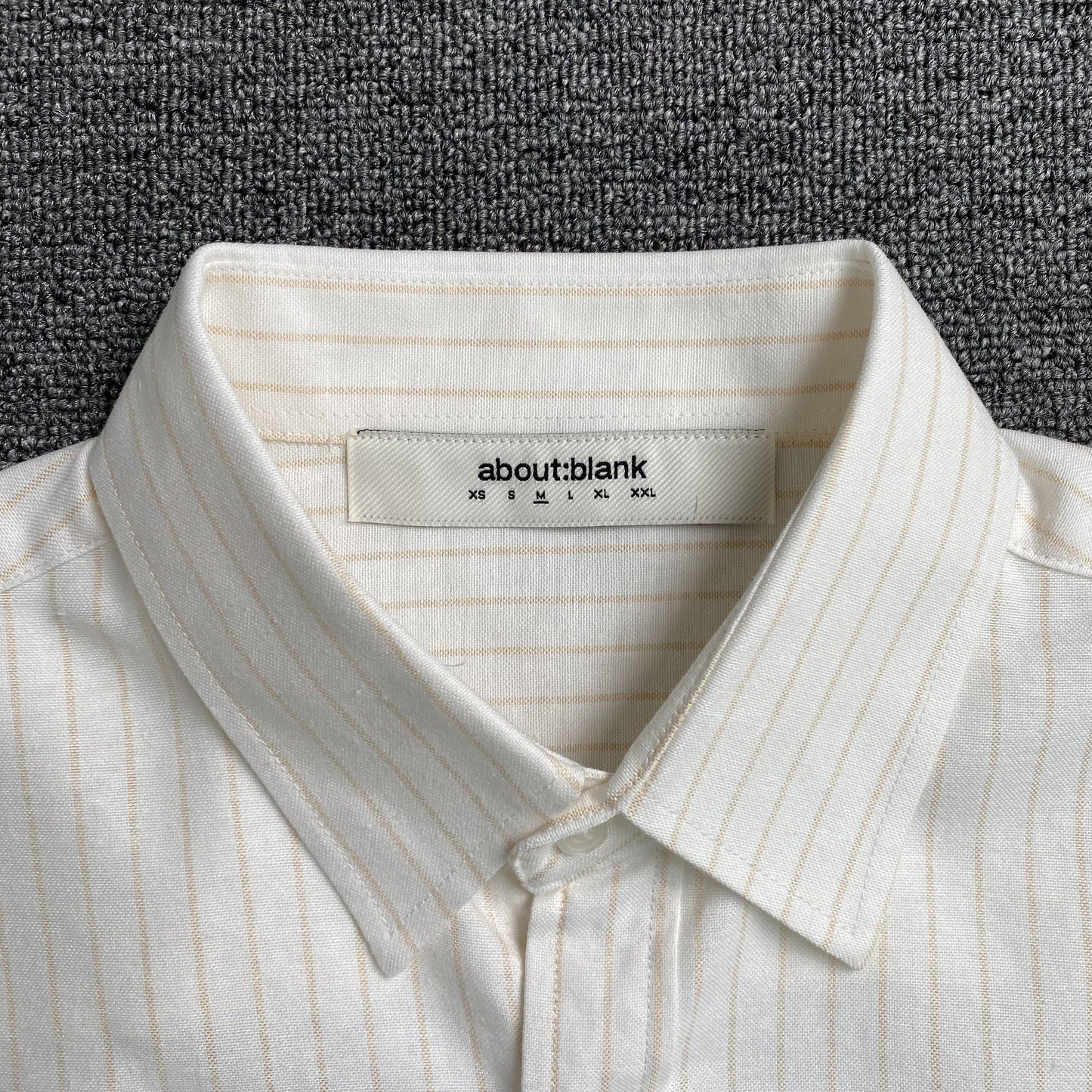 [New] About Blank Pinstripe Cropped Longsleeve