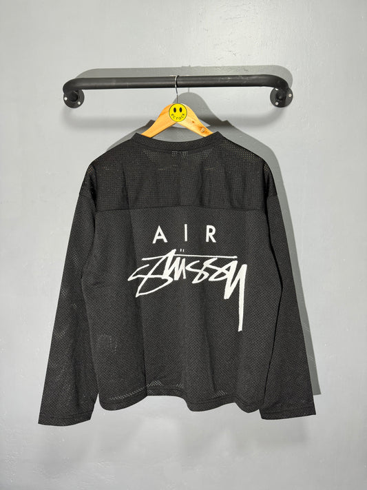 [New] Nike x Stussy Mesh Jersey Longsleeve (Black)