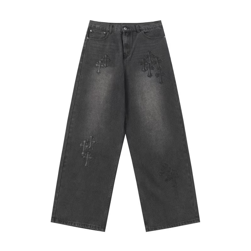 New] Chrome Hearts Cross Pants (Black)