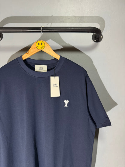 [New] Ami Paris Small Logo Tee (Navy)