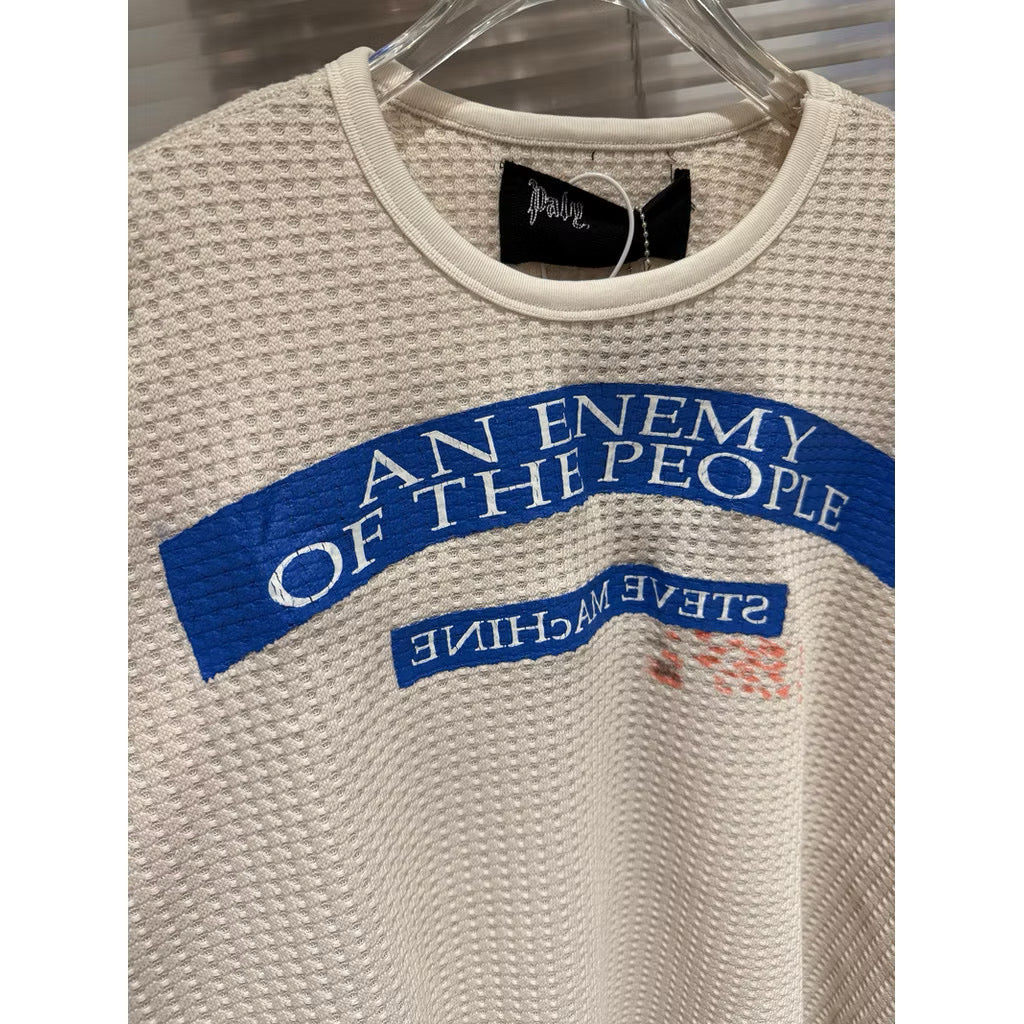 [New] Paly Hollwood Waffle ‘An Enemy’ Longsleeve Tee