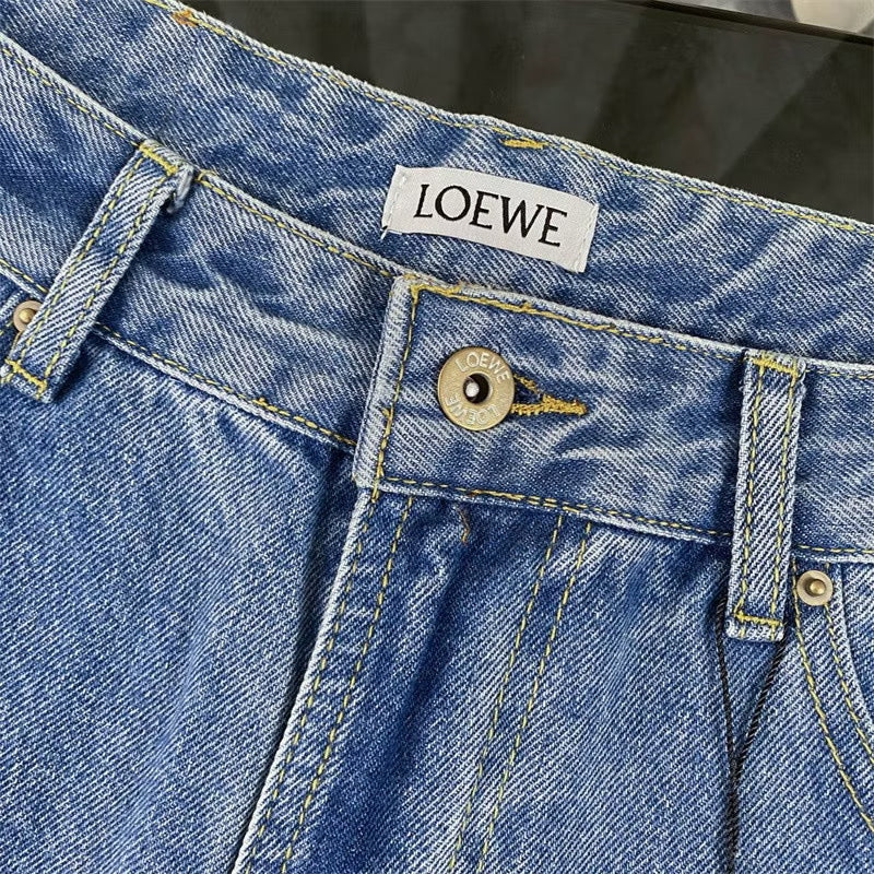[New] Loewe Knee Logo Denim Jeans