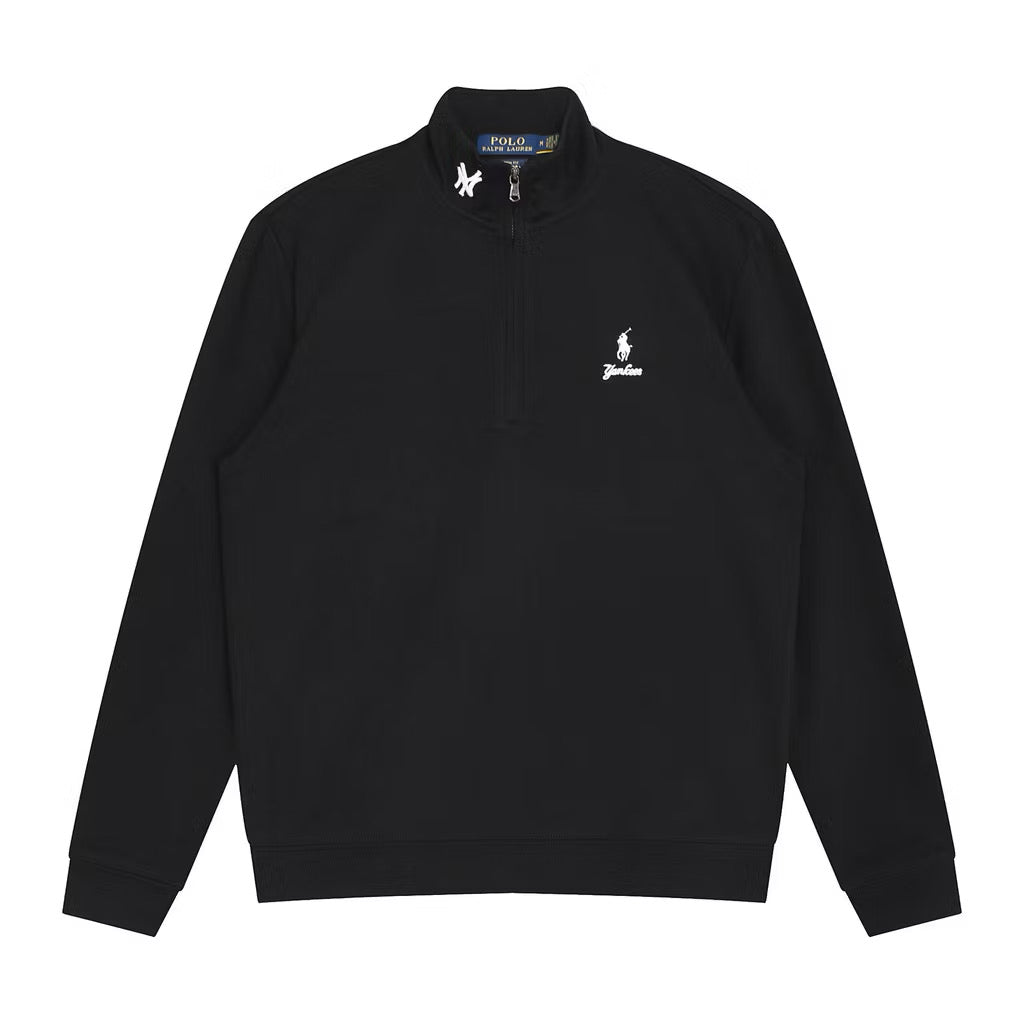 [New] Ralph Lauren x Yankees Quarter Zip Sweater