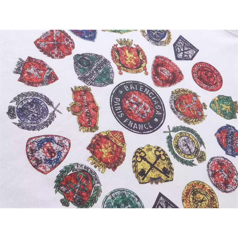 [New] Balenciaga Spiral Crest Tee