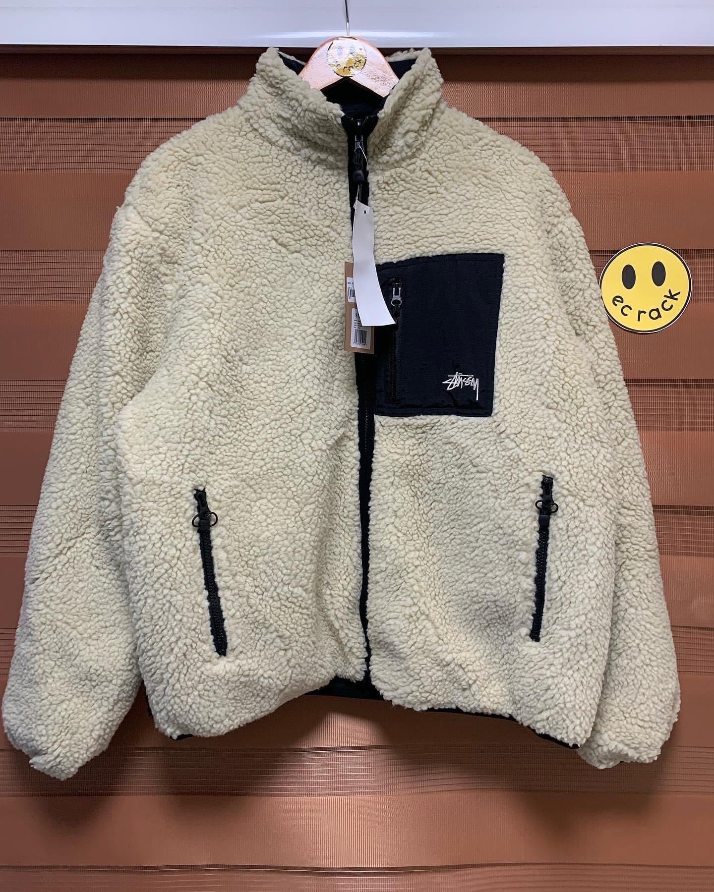 Stus/sy 8 Ball Fleece Reversible Jacket