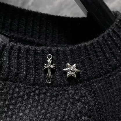 [New] Chrome Hearts 3D Emblem Cross Knitted Sweater