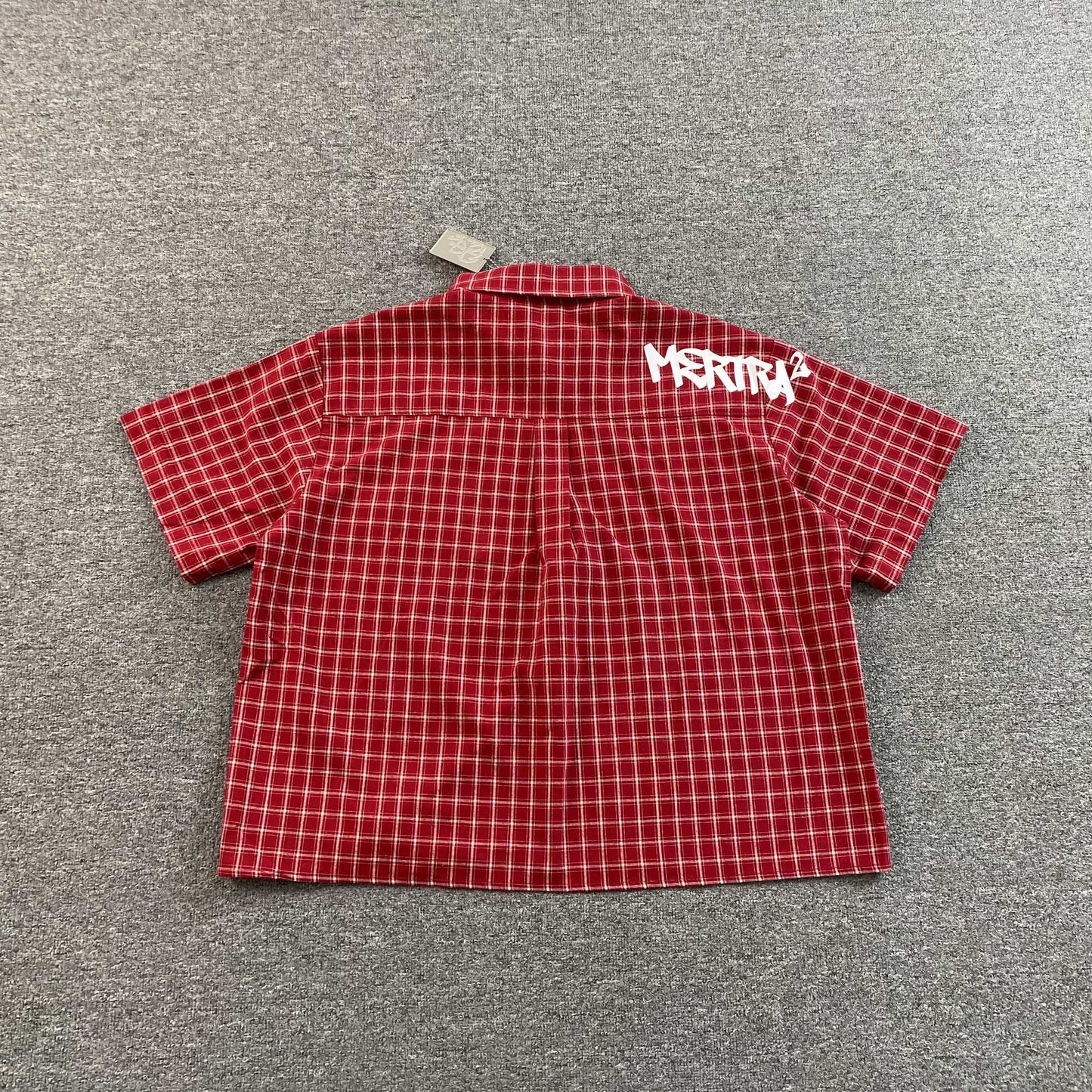 [New] Mertra Checkered Boxy Crop Polo