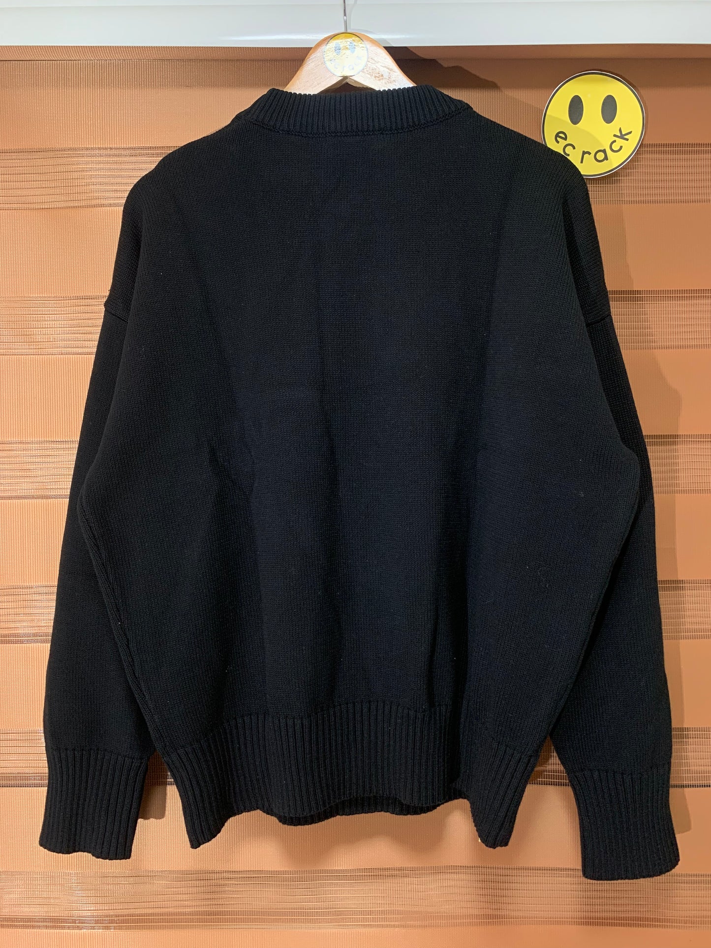 Ami Knitted Sweatshirt (Black)