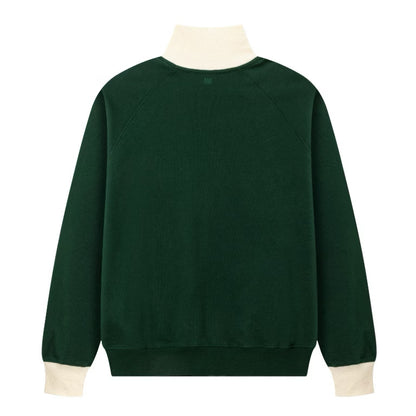 [New] Ami Zipped Cotton Sweatshirt