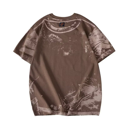 [New] Louis Vuitton Overprinted Tee (Brown)