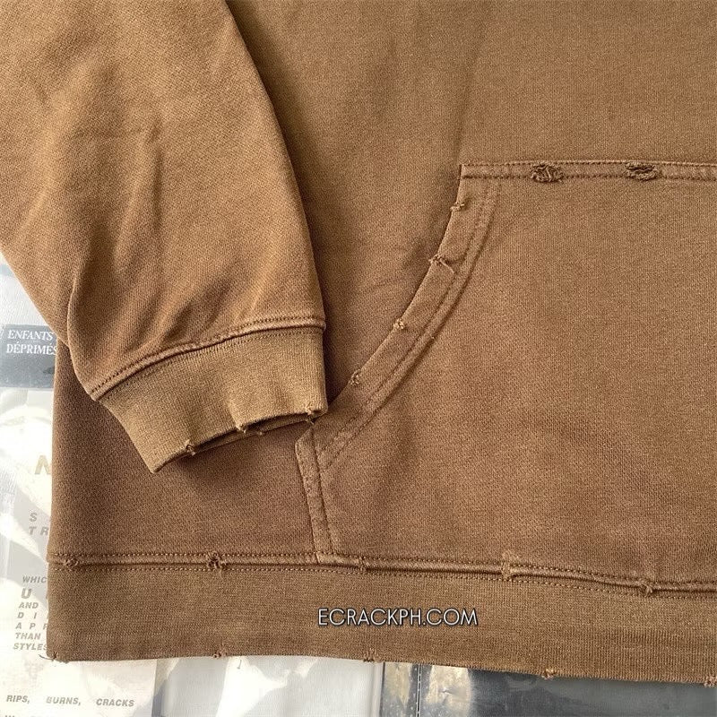 [New] Enfants Riches Deprimes Distressed  ‘Louise’ Hoodie