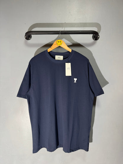 [New] Ami Paris Small Logo Tee (Navy)