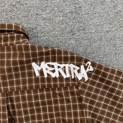 [New] Mertra Checkered Boxy Crop Polo