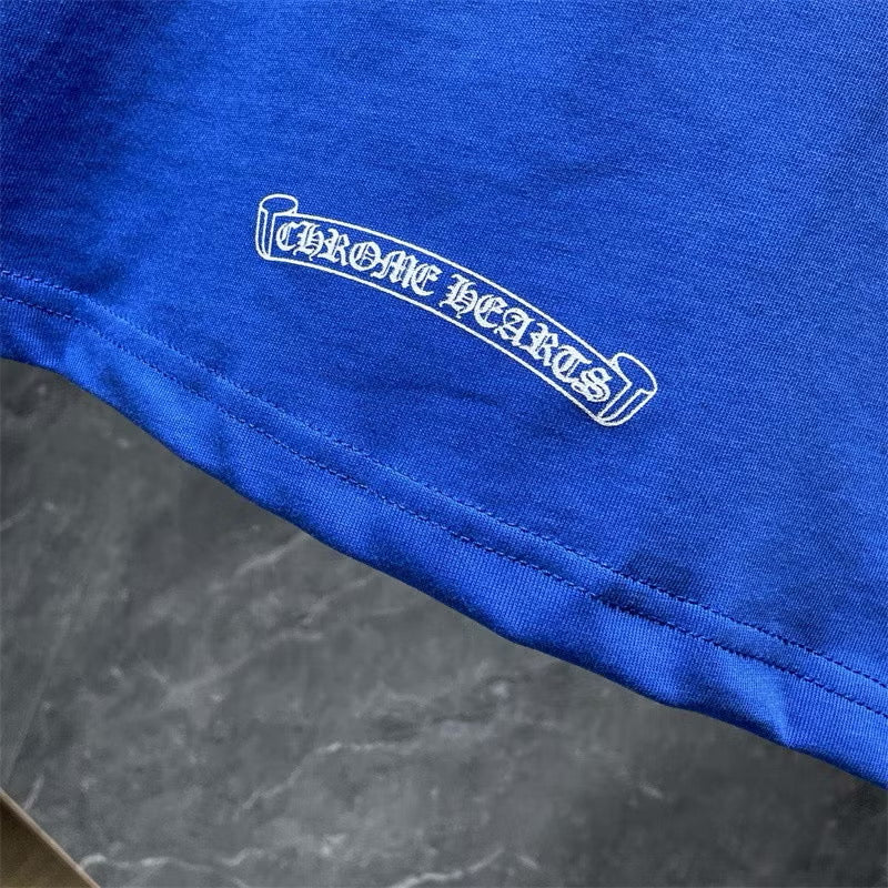 [New] Chrome Hearts Raglan Longsleeve Tee (Blue)