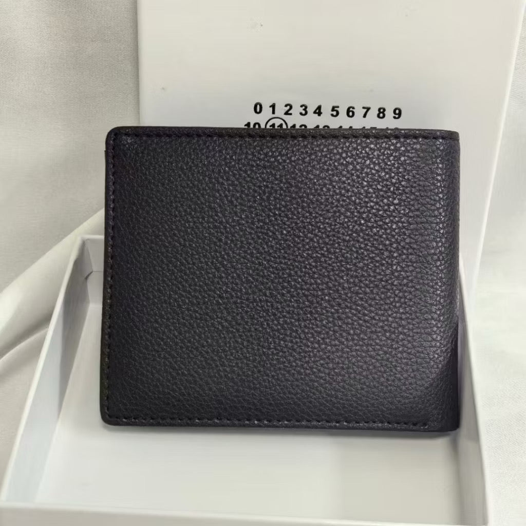 [New] Maison Margiela Four Stitch Half Fold Wallet for Men