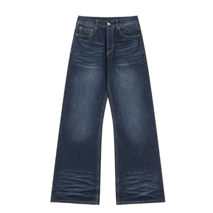 [New] Acne Studios Dark Blue Wide Denim Jeans