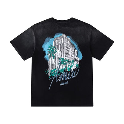 [New] Amiri Hotel Graphic Tee