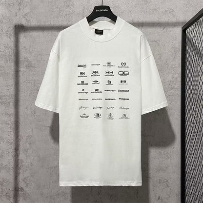 [New] Balenciaga Archive Logo Tee