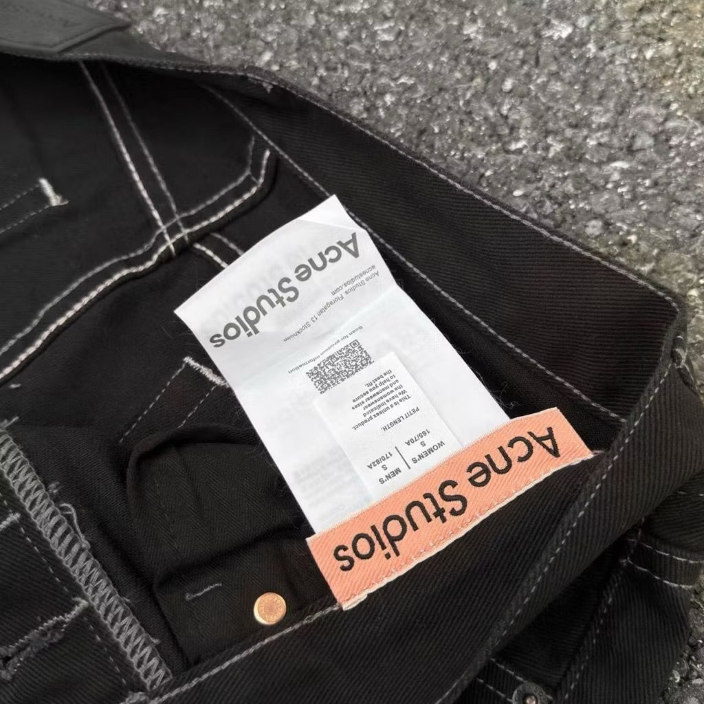 [New] Acne Studios Black Baggy Jeans