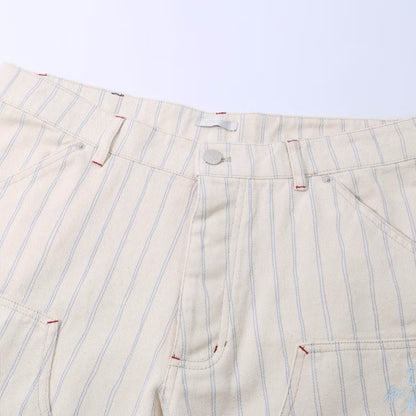 [New] Dior Couture Pinstripe Double Knee Shorts