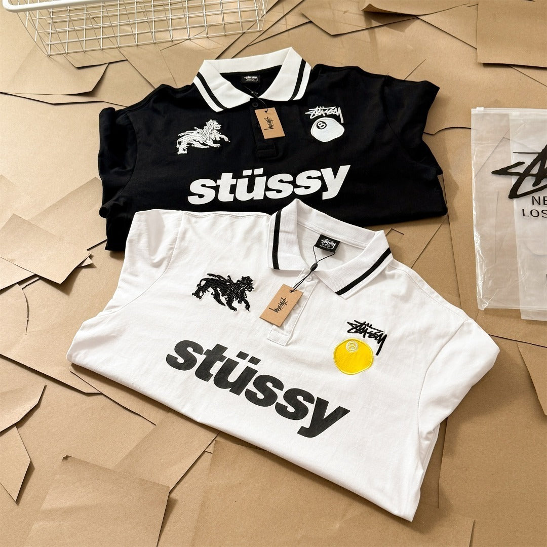 [New] Stussy Football Polo Longsleeve
