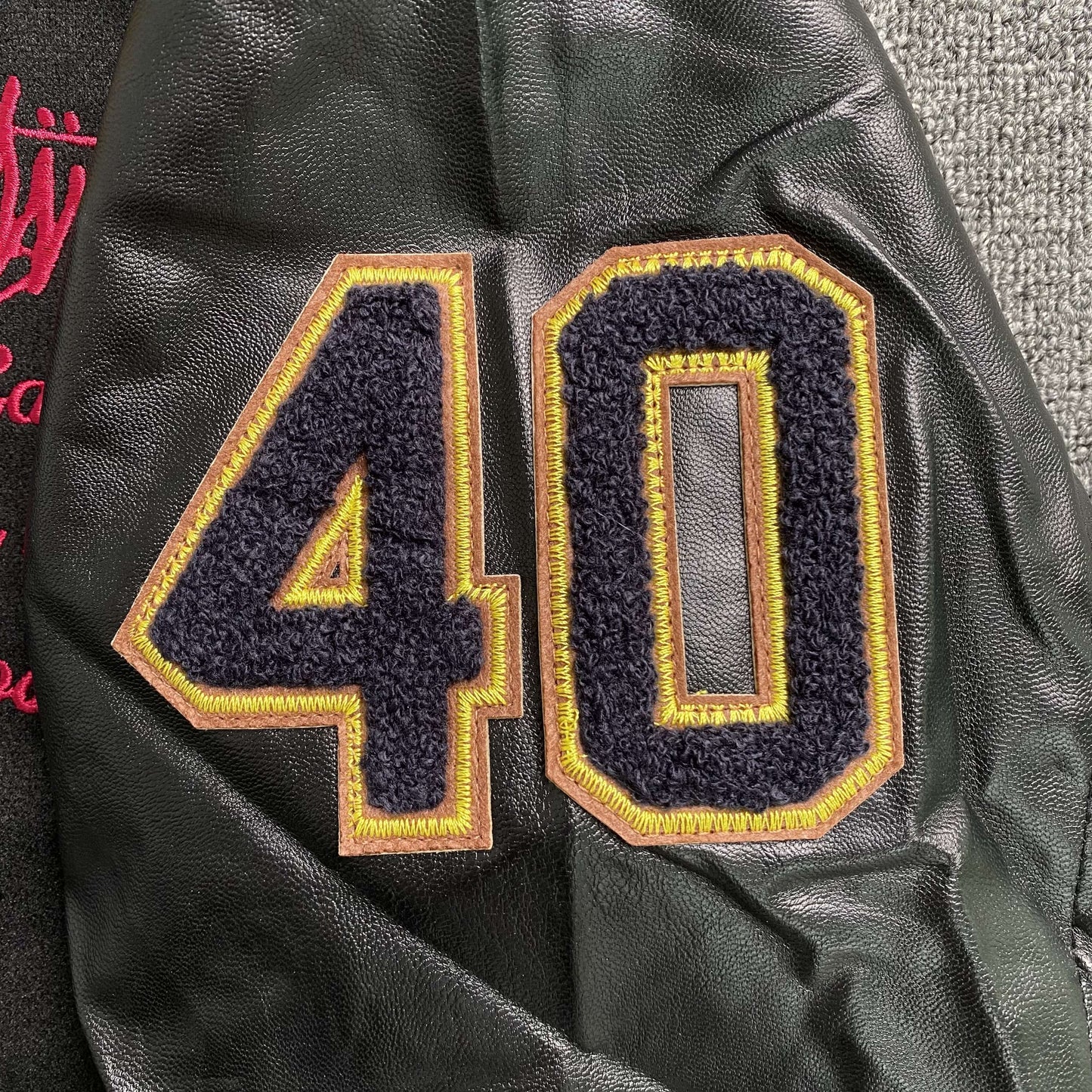 [New] Stussy '40th Anniversary' Varsity Jacket