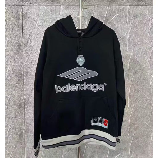 [New] Balenciaga Football Polo Jersey Hoodie