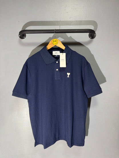 [New] Ami Paris Polo Shirt (Navy)