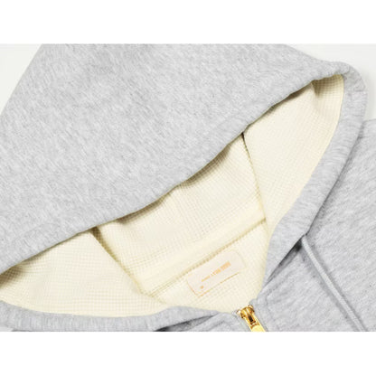 [New] Aime Leon Dore Waffle Lined Full Zip Hoodie