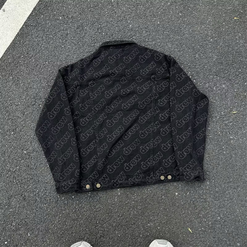 [New] Drew House Monogram Denim Jacket