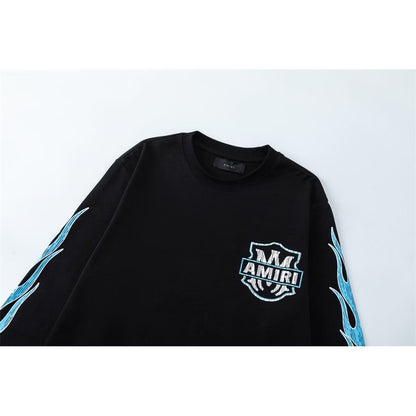 [New] Amiri Hollywood Flame Graphic Longsleeve Tee