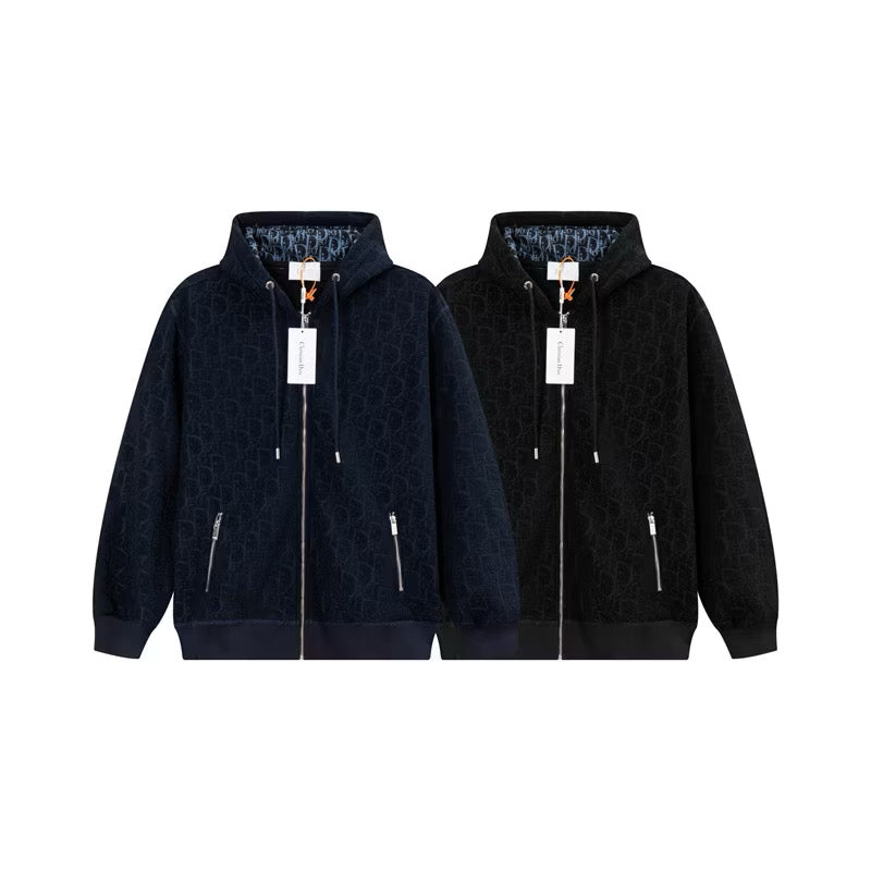 [New] Dior Oblique Zip Up Hoodie