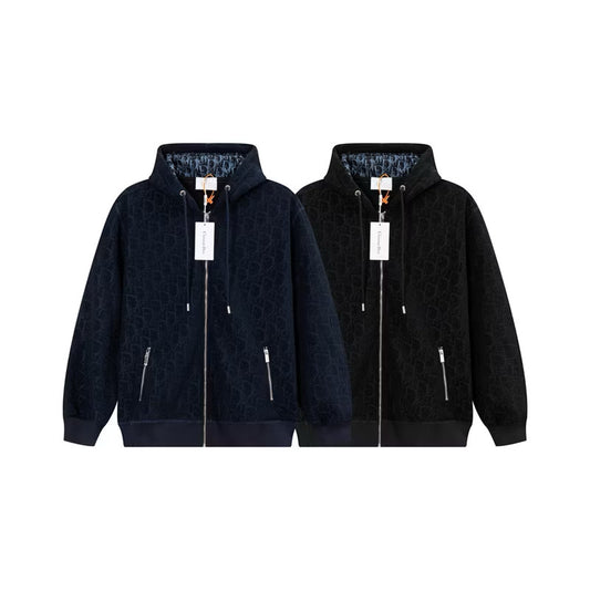 [New] Dior Oblique Zip Up Hoodie