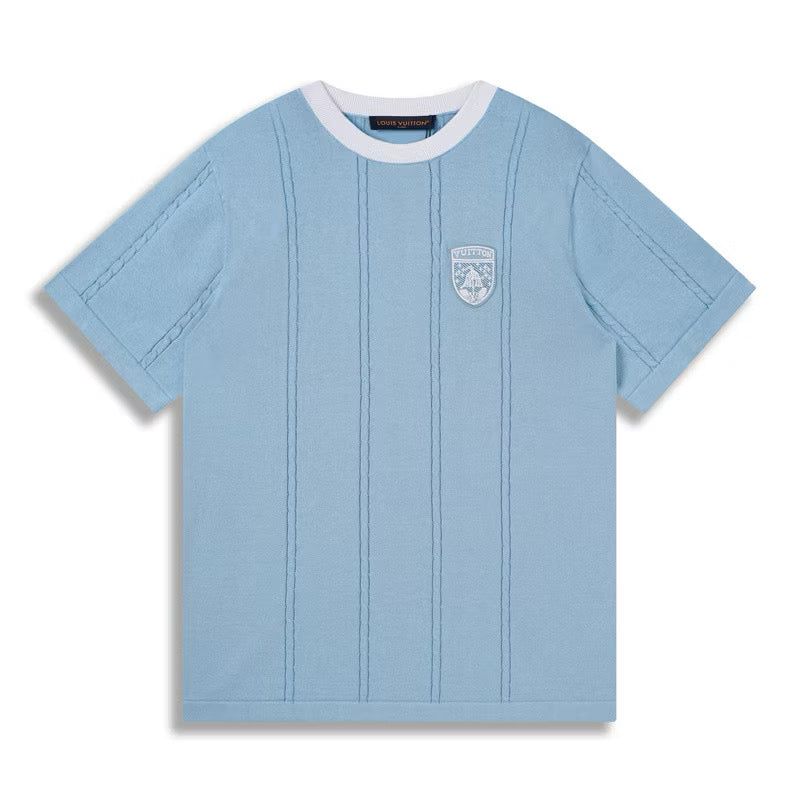 [New] Louis Vuitton Intarsia Knit Stripes Tee