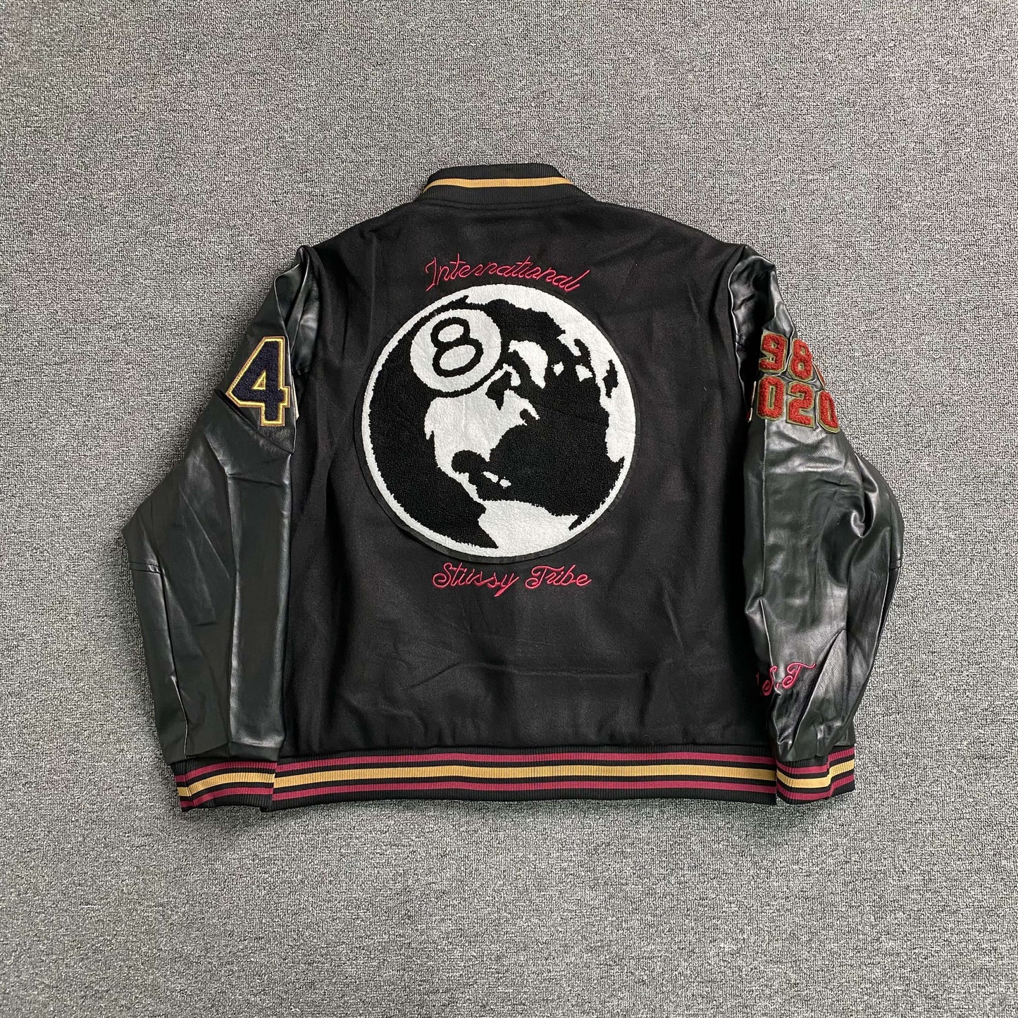 [New] Stussy '40th Anniversary' Varsity Jacket