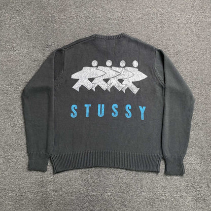 [New] Stussy 'Surfboard' Knit Sweatshirt