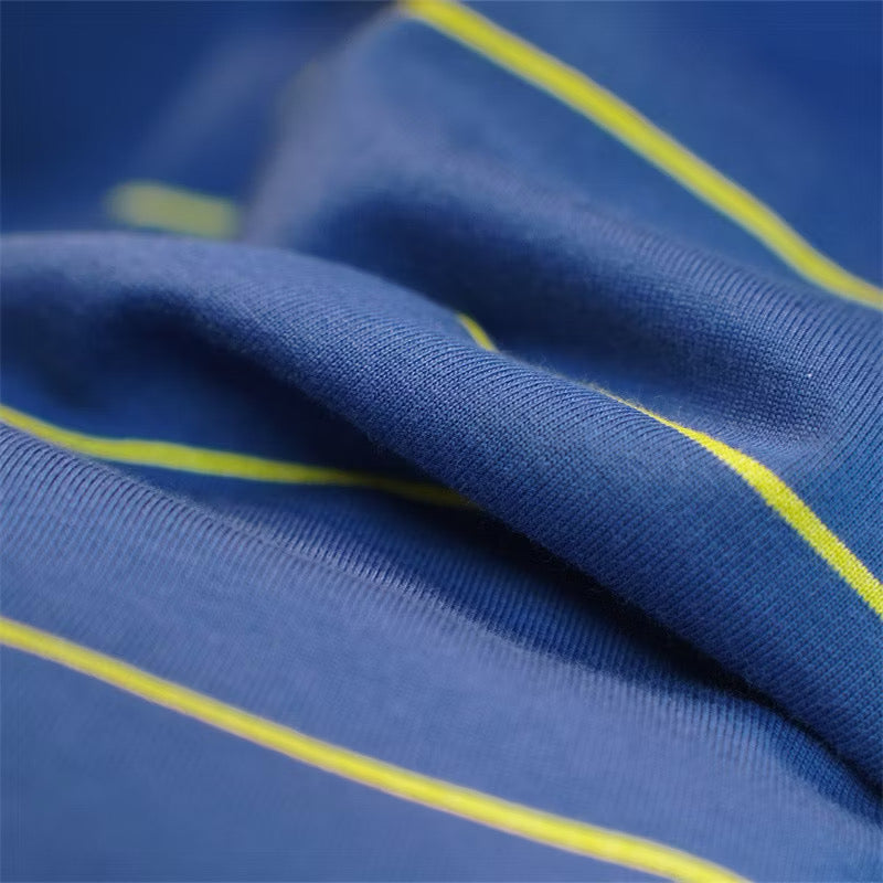 [New] MiuMiu Striped Pocket Tee (Blue)