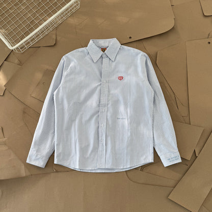 [New] Human Made Pinstripe Buttondown Polo Longsleeve