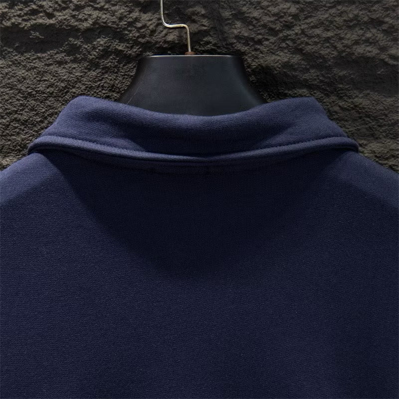 [New] MiuMiu Half Stripe Quarter Zip Sweatshirt